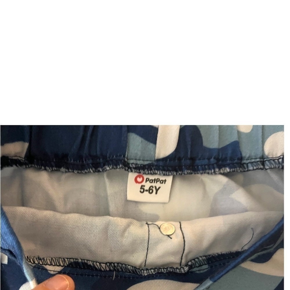 PatPat Set, NWOT, Blue/White Camo, Size: 5-6 Girls, Skirt and Jacket - Picture 5 of 5